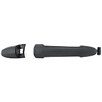 Front, Driver Or Passenger Side Exterior Door Handle, Textured Black, Without Key Hole, With Cover
