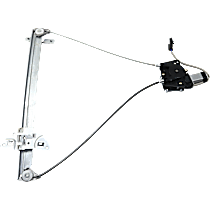 Front, Passenger Side Window Regulator, Power, With Motor