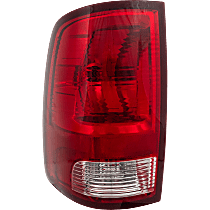 Driver Side Tail Light, With bulb(s), Halogen, Clear and Red Lens, Standard Type