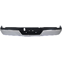 Chrome Step Bumper, Face Bar and Pads, Without Dual Exhaust Holes