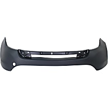 Front, Upper Bumper Cover, Primed, With Parking Aid Sensor Holes, Limited Model