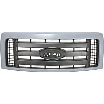 Upper Grille Assembly, Gray Shell with Textured Black Insert