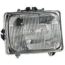 Passenger Side Halogen Headlight, With bulb(s), For Models With Short Bed, OE Replacement