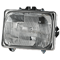 Driver Side Halogen Headlight, With bulb(s), For Models With Short Bed, OE Replacement