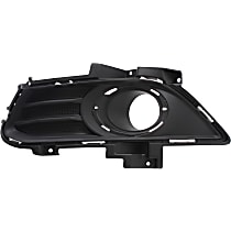 Front, Driver Side Fog Light Trim, Textured Black