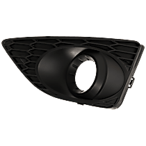 Front, Driver Side Fog Light Trim, Primed, Hybrid/SEL Models