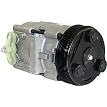 A/C Compressor, With Clutch, 6-Groove Pulley