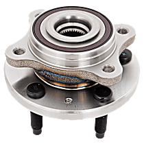 Front, Driver or Passenger Side Wheel Hub, With Bearing, 5 x 4.5 in. Bolt Pattern
