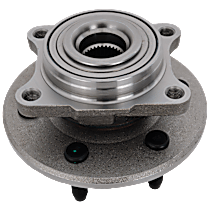 Rear, Driver or Passenger Side Wheel Hub, 6 Lugs, With Bearing