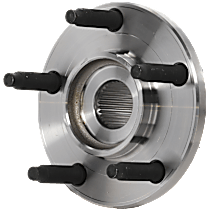 Front, Driver or Passenger Side Wheel Hub, Without Bearings and Races, OE Design, 5 Lugs