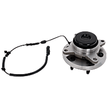 Front, Driver or Passenger Side Wheel Hub, With Bearing, With Sensor, 6 x 5.3 in. Bolt Pattern, Rear Wheel Drive