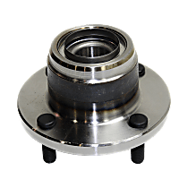 Rear, Driver or Passenger Side Wheel Hub, with Bearing, 4 X 4.25 In. Bolt Pattern, 4-Wheel ABS, With Rear Disc Brake