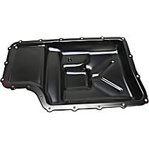 Transmission Pan, Black, Steel