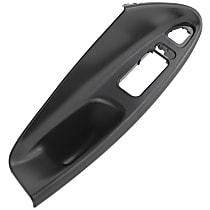Front, Driver Side Window Switch Bezel, Black, Convertible