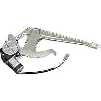 Front, Driver Side Power Window Regulator, With Motor