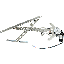 Front, Passenger Side Window Regulator, Power, With Motor