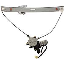 Front, Driver Side Power Window Regulator, With Motor