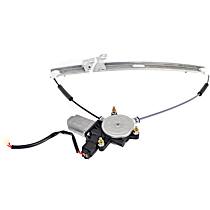 Front, Passenger Side Power Window Regulator, With Motor
