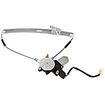 Front, Driver Side Power Window Regulator, With Motor
