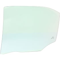 Rear, Driver Side Door Glass, Green Tint, Without Clips, Replaces NAGS No. DD10924 GTNN
