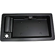 Rear, Passenger Side Primed Exterior Door Handle, With Key Hole