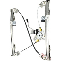 Rear, Passenger Side Window Regulator, Power