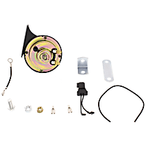 Horn, Low, Electric, With Mounting Bracket and Wiring Harness