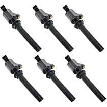Ignition Coils, Set of 6, 6 Cylinder, 3.0 Liter Engine, with 6 Ignition Coil on Plugs - 
