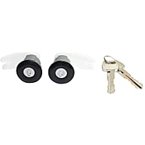 Door Lock Cylinder, Set of 2, Mounts on Door, Keys Included