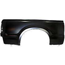 Rear, Passenger Side Truck Bedside Panel, Primed, Outer Panel, with Tail Light Provision, 7 Ft. Bed (Short Bed), For Models With Single Rear Wheels