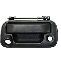 Tailgate Handle, Textured Black Plastic With Camera Hole