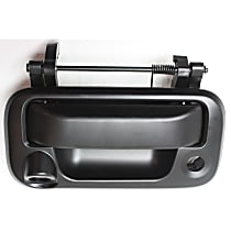 Tailgate Handle, Primed Plastic With Camera Hole