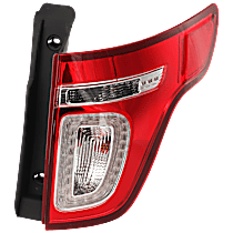 Passenger Side Halogen Tail Light, With bulb(s), OE Replacement, CAPA Certified