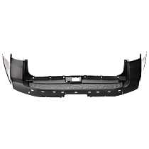 Rear Primed Bumper Cover, For Models Without Chrome Trim, CAPA Certified