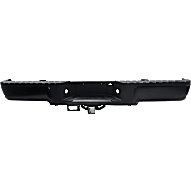 Step Bumper, For Models Without Rear Object Sensor Holes, With Towing Package and Upgrade Payload Package, Powdercoated Black, Face Bar and Pads, Without mounting bracket(s)