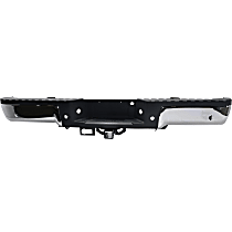 Step Bumper, For Models With Rear Object Sensor Holes, With Upgrade Towing Package, Chrome, Face Bar and Pads, Without mounting bracket(s)