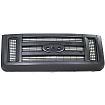 Upper Grille Assembly, Painted Black Shell and Insert