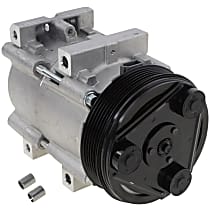 A/C Compressor - with Clutch, 6-Groove Pulley