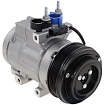 A/C Compressor, With Clutch, 6-Groove Pulley, 4.6L Engine, With Rear Air