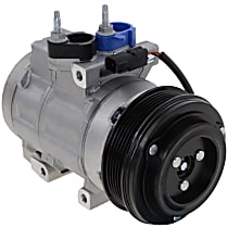 A/C Compressor, With clutch, 6-Groove Pulley