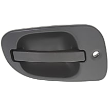 Front, Driver Side Exterior Door Handle, Black, With Key Hole