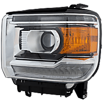 Driver Side Headlight, With bulb(s), LED, Clear Lens, CAPA CERTIFIED