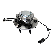 Front, Driver or Passenger Side Wheel Hub, With Bearing, 6 x 5.5 in. Bolt Pattern, Rear Wheel Drive, Standard Brakes Model