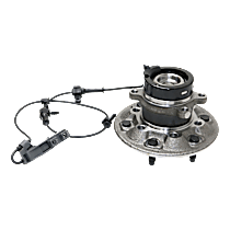 Front, Driver Side Wheel Hub, With Bearing, 6 x 5.5 in. Bolt Pattern