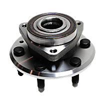 Front or Rear, Driver or Passenger Side Wheel Hub, With Bearing, 6 x 5.2 in. Bolt Pattern