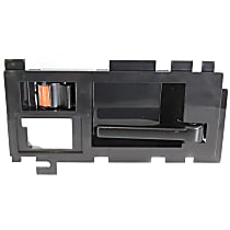 Front, Passenger Side Interior Door Handle, Smooth Black, With Door Lock Button