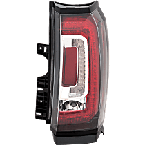 Passenger Side Tail Light, With bulb(s), LED, Clear and Red Lens, CAPA CERTIFIED