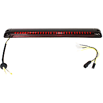 Third Brake Light, Clear and Red Lens, Roof-mount, 00-04 Models, With Barn Doors
