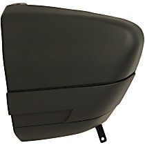 Rear, Passenger Side Bumper End, Primed Plastic