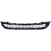 Front Bumper Grille, Gray Shell and Insert